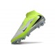 Chaussure de football Nike Phantom 6 High Elite FG Gris Vert Noir