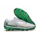 Crampons Nike Phantom 6 Low Elite FG Blanc Argnet Vert