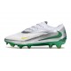 Crampons Nike Phantom 6 Low Elite FG Blanc Argnet Vert