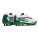 Crampons Nike Phantom 6 Low Elite FG Blanc Argnet Vert