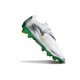 Crampons Nike Phantom 6 Low Elite FG Blanc Argnet Vert