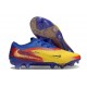 Crampons Nike Phantom 6 Low Elite FG Jaune Bleu Rouge Or