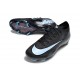 Chaussures Nike Mercurial Vapor XVI Elite FG Noir Bleu Givré