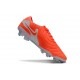 Crampons Nike Tiempo Legend 10 Elite FG Lave Chaude Blanc