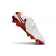 Crampons Nike Tiempo Legend 10 Elite FG Blanc Rouge