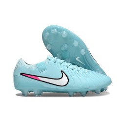 Crampons Nike Tiempo Legend 10 Elite FG Copa Blanc