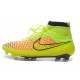 Nike Chaussures de football Magista Obra pour terrain sec volt rouge