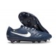 Crampons Nike Tiempo Legend 10 Elite FG Marine Blanc