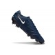 Crampons Nike Tiempo Legend 10 Elite FG Marine Blanc