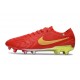 Crampons Nike Tiempo Legend 10 Elite FG Rouge Or