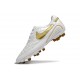 Crampons Nike Tiempo Legend 10 Elite FG Ronaldo Blanc Or
