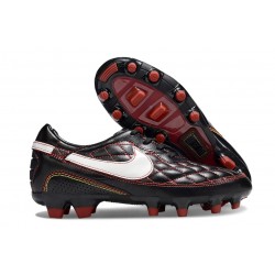 Crampons Nike Tiempo Legend 10 Elite FG Ronaldo Noir Rouge Blanc