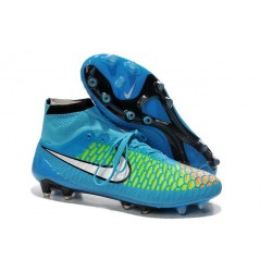 Nike Chaussures de football Magista Obra pour terrain sec bleu