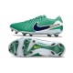 Crampons Nike Tiempo Legend 10 Elite FG Vert Stade Blanc Obsidienne Foncé