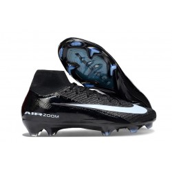 Nike Air Zoom Mercurial Superfly X Elite FG Noir Bleu Givré