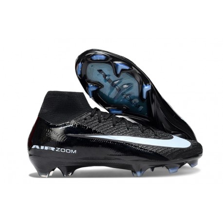 Nike Air Zoom Mercurial Superfly X Elite FG Noir Bleu Givré