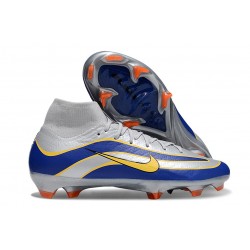 Nike Air Zoom Mercurial Superfly X Elite FG Argent Bleu Jaune