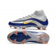 Nike Air Zoom Mercurial Superfly X Elite FG Argent Bleu Jaune