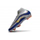 Nike Air Zoom Mercurial Superfly X Elite FG Argent Bleu Jaune