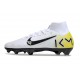 Nike Air Zoom Mercurial Superfly X Elite FG Blanc Noir Jaune