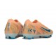 Chaussures Nike Mercurial Vapor XVI Elite FG KM Orange Bleu