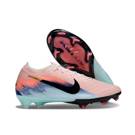 Chaussures Nike Mercurial Vapor XVI Elite FG Rose Bleu Noir