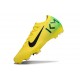 Chaussures Nike Mercurial Vapor XVI Elite FG KM Jaune Vert Noir