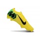 Chaussures Nike Mercurial Vapor XVI Elite FG KM Jaune Vert Noir