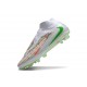 Chaussure de football Nike Phantom 6 High Elite FG Blanc Vert Orange
