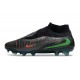Chaussure de football Nike Phantom 6 High Elite FG Noir Vert