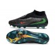 Chaussure de football Nike Phantom 6 High Elite FG Noir Vert