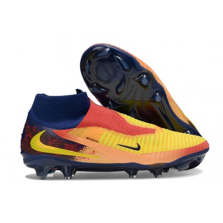 Nike Phantom 6 High Elite FG X Haaland Orange Laser Citron Venin Bleu Vide