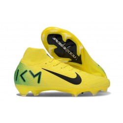 Nike Air Zoom Mercurial Superfly X Elite FG Jaune Vert Noir