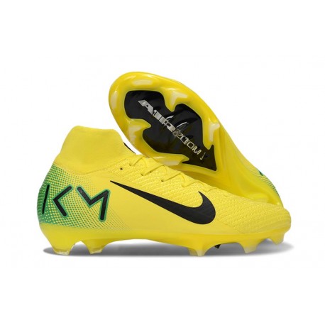 Nike Air Zoom Mercurial Superfly X Elite FG Jaune Vert Noir