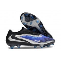 Crampons Nike Phantom 6 Low Elite FG Bleu Noir Argent