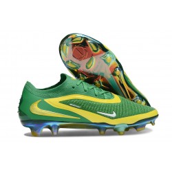 Crampons Nike Phantom 6 Low Elite FG Vert Jaune
