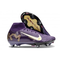 Nike Mercurial Superfly X Elite SG Pro X MBAPPÉ Violet Grandiose Ivoire Pâle