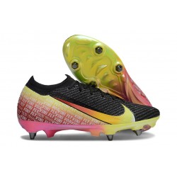 Nike Zoom Mercurial Vapor 16 Elite SG Pro Noir Jaune Rouge Vert