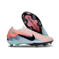 Nike Zoom Mercurial Vapor 16 Elite SG Pro Rose Noir Bleu