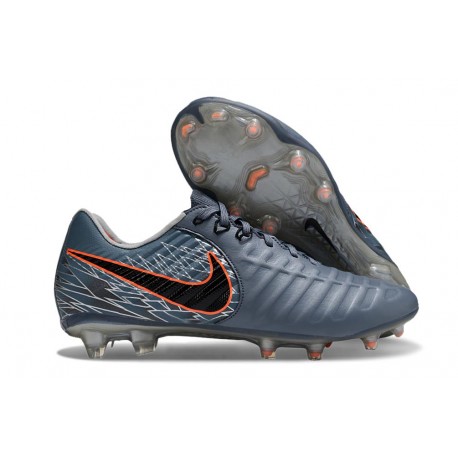 Crampons Nike Tiempo Legend 10 Elite FG Bleu Eclipse Orange