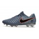 Crampons Nike Tiempo Legend 10 Elite FG Bleu Eclipse Orange