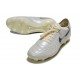 Crampons Nike Tiempo Legend 10 Elite FG Blanc Argent