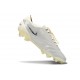 Crampons Nike Tiempo Legend 10 Elite FG Blanc Argent