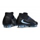 Chaussure de football Nike Phantom 6 High Elite FG Noir Bleu