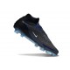 Chaussure de football Nike Phantom 6 High Elite FG Noir Bleu