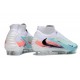 Chaussure de football Nike Phantom 6 High Elite FG Bleu Blanc Orange