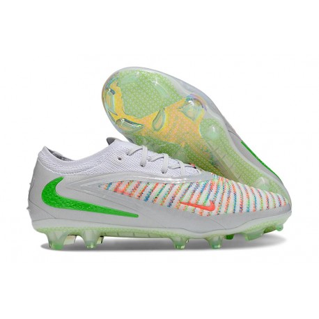 Crampons Nike Phantom 6 Low Elite FG X EAFC Blanc Cramoisi Vif