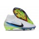 Crampons Nike Mercurial Superfly 10 Elite FG Blanc Noir Bleu