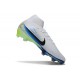 Crampons Nike Mercurial Superfly 10 Elite FG Blanc Noir Bleu