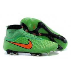 Crampons de Foot Nike Magista Obra FG ACC Homme Vert Orange